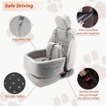 Dog Car Seat For Small Medium Dog, Removable Cover Dog Booster Seat, Safe And Comfortable, Easy Installation Cat Backpack For Travel