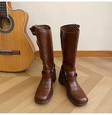 Women Western Boots - Brown - View 2