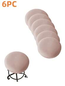 Round Bar Stool Seat Covers Washable Stool Cushion Slipcover Elastic Bar Chair Covers Bar Stool Covers Round, High Elastic Circle Stool Cover, Soft & Easy To Clean Chair Seat Slipcover - Multicolor - View 27