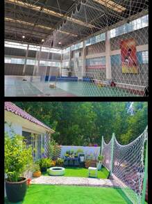 Durable Protective Net, Anti-Fall Safety Net, Designed For Balcony, Stairs, Children & Pets Protection, Also Suitable For Yard, Garden Fencing, Breathable Protective Net