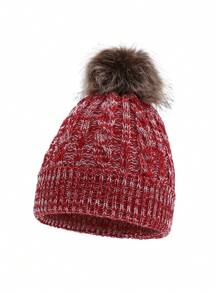 Children's Warm Knit Hat, Thick Windproof Ear Ion Beanie For Boys And Girls In Autumn/Winter