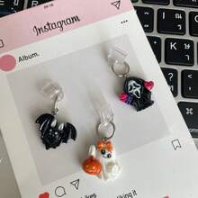 Fruit Halloween Resin Pendant Type-C Charging Port Dust Plug, Phone Charm, Phone Accessory, Suitable For Type-C Charging Port Smartphones, Tablets, Electronics, Phone Accessories, Device Protection, Fashion Accessory, Decorative Item, Accessory, Small Tool Enthusiasts