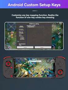 1 pieza Controlador de juego móvil inalámbrico extensible, adecuado para iOS/Android/Switch/PS3/PC. Joystick retráctil de mano para juegos, disparo continuo, cambio de modo con un solo botón, universal, que convierte el teléfono móvil en una consola de juegos portátil en segundos - Multicolor - Ver 7