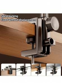 [多角度直播支架] iPad/手机/平板电脑三合一桌面支架，360° 可旋转水平和垂直调节，金属纹理万向支架，便携式支架，适用于在线课程和办公室，兼容 、Android 手机，生日、家人、朋友手机支架手机配件的礼物 - 彩色 - 查看 5