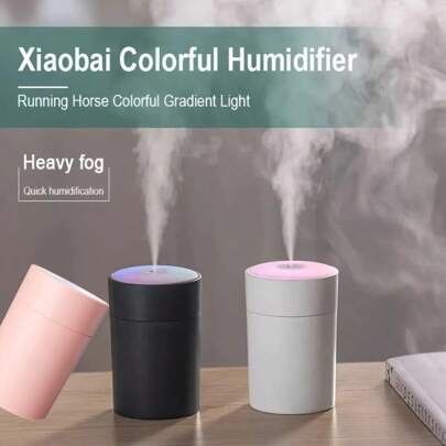 RAF 7-Color USB Humidifier & Aroma Diffuser, 2 Mist Modes, Timed, Keeps Air Fresh & Healthy Plants, Suitable For Dry Seasons, Soothing Night Light, For Home, Car, Bedroom, USB Powered Humidifier With 7-Color Night Light, 26dB Quiet Operation, 24H Runtime, Water Level Indicator - ABS Material Air Humidifier For Living Room, Bedroom, Office, Great Gift For Birthday Or Christmas