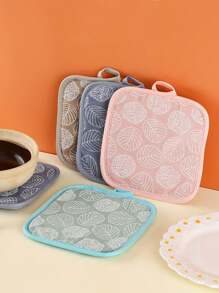 4/2pcs 17x17cm Home & Kitchen Essential, Suitable For Kitchen Anti-Scald Multipurpose Pot Holder, Coaster, Dining Room Mug Pad, Great Gift