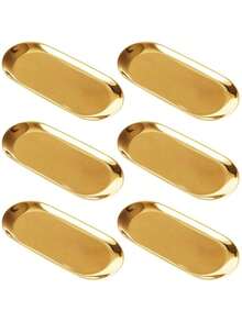 Luxury Decorative Stainless Steel Tray For Jewelry Food Gold - 金色 - 查看 9