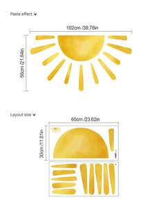 2pcs Wall Decals -[Planet Astronaut Rocket Solar Wall Sticker] PVC Self-Adhesive Removable Wall Stickers For Nursery, Kids' Room, Playroom, Or Classroom – Cute & Creative Wall Decor For Any Space