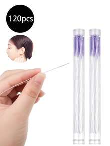 60PCS/120PCS Earrings Hole Clean, Fragrance Odor Removal Ear Care Kit, Piercing Floss Disposable Piercing Aftercare Piercing Cleaning Line, Ear Piercing Care Cleaning Tool,Suitable For Men And Women