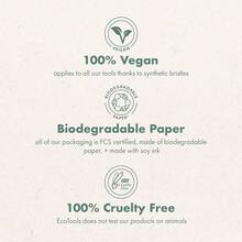 ¡RecomendadoEcoTools, Wonder Cover Complexion, Brocha para Base de Maquillaje, Cobertura Completa, Brochas Cosméticas para Maquillar, Modelo 1601¡Top de Temporada - Fundación clásica - Ver 9