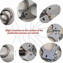 5件套警察服装套装 角色扮演 模拟警察装扮 配手铐、对讲机、徽章、警棍、口哨道具（对讲机型号随机）（手铐 新/旧版随机） - 彩色 - 查看 7