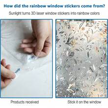 Decorative Heat Reduction Window Cover Frosted 3D Stained Window Film Static Cling Removable Window Decal For Kitchen For Office For Bathroom - Multicolor - View 8
