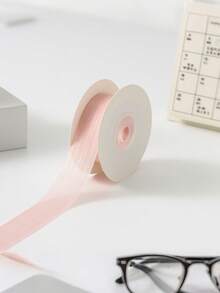 1 Roll Of 20 Yards Of 0.98in Milk Snow Yarn Ribbon, Suitable For DIY, Weddings, Christmas Decorations, Bow Making, Crafts, Cards, Gifts, Flower Accessories, Woven Ribbons And Gift Wrapping Materials - Bow Ribbons, Shoe And Hat Crocheting Supplies/Handmade Supplies/Autumn Decoration Supplies/Holiday Supplies/DIY Accessories, Valentine's Day/Halloween/Christmas/New Year - Multicolor - View 9