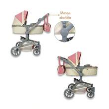Carriola de Juguete para Muñecas New Noni Modelo IS-9695 Cochecito Moderno y Plegable para Niñas Juego de Simulación y Rol Paseo de Muñecas Ligero y Fácil de Guardar Regalo Perfecto para Niñas - Gris - Ver 5