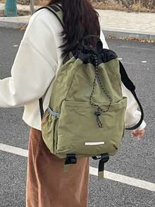 Backpack For Boys, Fashion Minimalist New Patchwork Design For Elementary, Middle, High School Students, College, Hiking, Travel Rucksack Large Capacity Bag - Multicolor - View 4