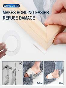 1 rolka dwustronnej taśmy Nano Strong – mocny, usuwalny klej, przezroczysty i bezśladowy, nie pozostawia śladów, nadaje się do dywanów, ramek na zdjęcia, plakatów, do domu/biura/na zewnątrz – polecana w reklamach telewizyjnych, niewidoczna naklejka do montażu na ścianie, wielokrotnego użytku, niezbędna dla entuzjastów majsterkowania