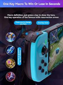 1pc Stretchable Mobile Game Controller Compatible With Apple/Android/Computer/Switch/PS3/4 External Mobile Games And Chicken Simulator/Wuhan Game Hall Retractable Wireless Handheld King Of Glory/Chicken Eating Game Console