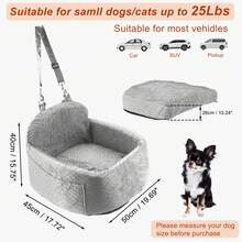 Dog Car Seat For Small Medium Dog, Removable Cover Dog Booster Seat, Safe And Comfortable, Easy Installation Cat Backpack For Travel