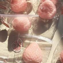 Jelly Cat Squishy Toys Soft Q Elasticity is not sticky sensorical fidget squishy taba squish oil-shine large Strawberry Squishy Toy, Silicone like texture, Handmade Quality Strawberry Squishy Toys, DIY New Style Transparent Pink Truskawkowy Krem Topping