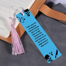 2pcs PET Printed Bookmarks, Exquisite Waterproof, Durable And Practical, Unique Pattern Design, Add Fun To Reading, Perfect Gift For Campus Friends In Back To School Season (Random Color Tassel)