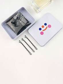 100 pezzi Fermagli per capelli da donna, base per onde, fermagli classici neri dritti, adatti per uso quotidiano, mollette per capelli, accessori per capelli