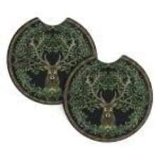 DTree And Life In Norse Steering Wheel Cover With 2 Car Coasters Non Slip Neoprene For Women Men Universal 15 Inch Stylish And Practical Set7001 - 4 - View 2