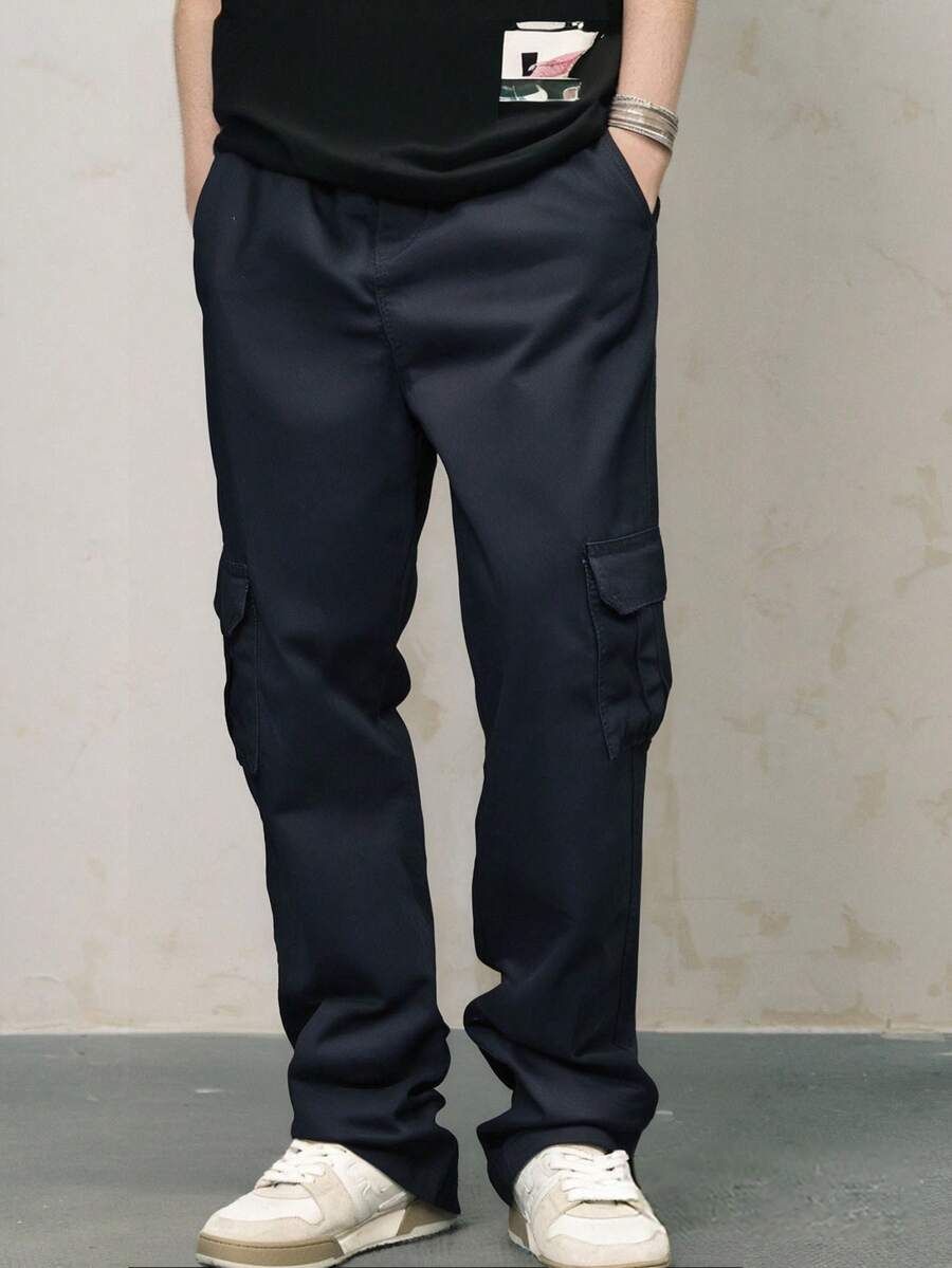 Men's Cargo Pants In Twill And Jeans, Skater, Wide Leg, Side Pocket, Unisex - Quần jean cho người da trắng - Xem 1