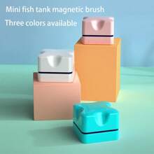 1个超强磁性鱼缸玻璃清洁器，配有1.2英寸迷你清洁垫和藻类刮刀。防滑防刮，专为去除漂浮物而设计。这款鱼缸清洁工具适用于厚度为2-8毫米（0.08-0.31英寸）的鱼缸。