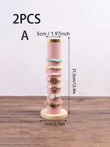 1个/2个装竖式头带、手镯、手表、珠宝展示架，女士礼品 - 彩色 - 查看 19