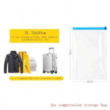 5/3/1pc Compression Bags For Travel - Compression Space Saver, No Suction Required - Blue Travel Essentials Travel Backpack Travel Bag Suitcase Lightweight Moving Organizing Bag, Compression Bag, Travel Clothes Compression Bag Travel Accessories Vacation Holiday Back To School School Stuff Packing Cubes Dorm Room Essentials College - Multicolor - View 7