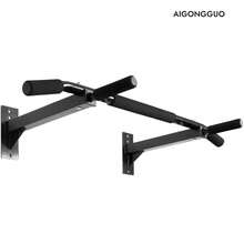 Barra para dominadas/flexiones montada en la pared, de alta resistencia con capacidad de 300 libras - Montaje en pared - Ver 1