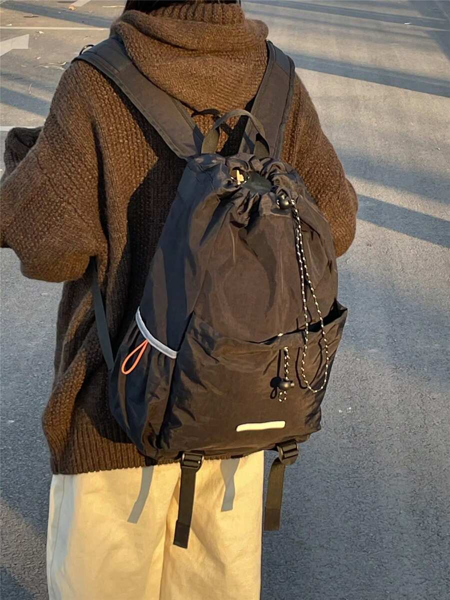 Backpack For Boys, Fashion Minimalist New Patchwork Design For Elementary, Middle, High School Students, College, Hiking, Travel Rucksack Large Capacity Bag - Multicolor - View 1