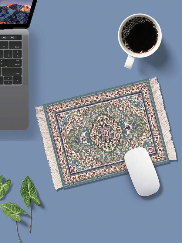 Tasseled Mouse Pad, Bohemian Style, Can Be Used As Placemat, Coaster, Coffee Coaster, Cup Mat, Office Supplies, Study Supplies, Holiday Gifts, Rubber Base Non-Slip Heat-Resistant Desk Mat, Office Wrist Rest, Comfortable Mouse Pad