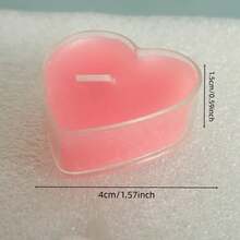 9pcs/50pcs Heart-Shaped Scented Candles, Suitable For Proposal, Mother's Day, Valentine's Day, Birthday, Autumn/Winter, Various Festivals, Anniversary, Friend Gifts. Natural Wax, Unscented Mini Candles, Romantic Proposal Birthday Home Decor, Also Suitable For Valentine's Day, Proposal, Romantic Dinner, Wedding, Mother's Day Gift, Valentine's Day Decoration - Multicolor - View 12