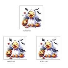 1 pièce/2 pièces/3 pièces Autocollant fantôme de canard d'Halloween, atmosphère d'horreur, convient pour les vêtements, sacs, impression transfert thermique sur t-shirt, décoration de coussin - multi-couleur, plastique durable et lavable pour t-shirt, Sweat-shirt-shirt, jeans, sacs, coussins et chapeaux, transfert thermique