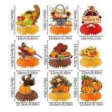 Brighten Up Your Thanksgiving With Colorful Honeycomb Decorations - Set The Mood For A Festive Feast - Colorful - View 7