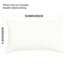 2pcs 12x20 Inch Stroke Blue And White Flower Pillowcase Vintage Floral Pillowcase Outdoor Decoration Waist Pillowcase Sofa Bed Sofa Cushion Home Decoration Double-Sided Without Pillow Core