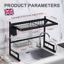Dish Rack For Kitchen Counter, 2Tier Drying Racks With Drainboard Dish Drainer - 1 Tier(65*34*52cm) - View 1