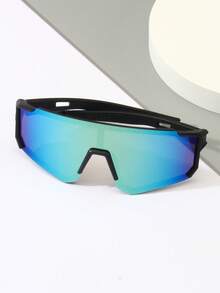 1 件儿童时尚彩色护目镜，男孩女孩骑行运动滑雪登山经典一体式防护眼镜，适合旅行户外活动 - 彩色 - 查看 4