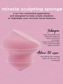 Real Techniques Miracle Complexion Assorted Beauty Sponges Makeup Blender, For Blending & Sculpting, Full Coverage, Professional Makeup Tool, Cruelty Free, Vegan, Latex Free, 6 Piece Sponge Set - Orange - View 6