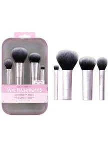 Real Techniques,Limited Edition Luminous Glow Mini Kit 5Pieces Gift Set,Mini Kit Teint Lumineux,Mini Kit Brillo Luminoso,Storage Tray Included,RT200 Mini Expert Face Brush Firm Bristles,RT407 Mini Multitask Brush Tapered Design,RT307 Mini Shading Brush Short,Dense Bristles,RT402 Mini Setting Brush Soft And Fluffy Bristles,Brush Tray Store And Display Your Favorite RT Brushes,Brush Set,Makeup Brush Kit,Make Up Brush Set,Make Up Set Complete,Makeup Brush Set,Complete Makeup Kit,Brush Kit,Brushes Makeup Set,Makeup Gift Set - View 1