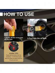 YEGBONG Limpiador de convertidor catalítico de 3 vías, detergente para lavado de automóviles para descarbonatación interna del motor sin desmontaje - Multicolor - Ver 8