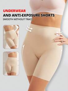 FLARIXA 1 Pieza Leggings Con Falda Control De Abdomen Sin Costuras De Cintura Alta Y Pantalón Corto De Seguridad
