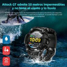 LOKMAT ATTACK GT Smartwatch With Bluetooth Calling, Push Notifications, Call Reminders, Flashlight, Compass, Multi-Function, Heart Rate, Blood Oxygen, Sleep, Health Monitoring, IP68 Waterproof, Multiple Sports Modes, A Wide Range Of Dial Options, And A Triple-Proof Design. - ATTACK GT - View 4