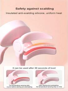 FollowBreak USB Rechargeable Electric Eyelash Curler, Heated Eyelash Curler With 3 Adjustable Temperature Settings, Scorch-Free Brush Suitable For All Eye Shapes, Portable Eyelash Styling Tool