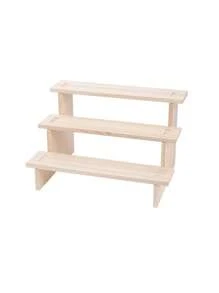 1 pièce Étagère de présentation de bureau en bois multicouche, convient pour les collections, les boîtes aveugles, les succulentes et le stockage