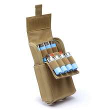 Portacargador táctico de 25 rondas calibre 12, portacartuchos de munición, soporte de balas para pistola de airsoft, accesorios de caza para rifle - Gris Oscuro - Ver 8