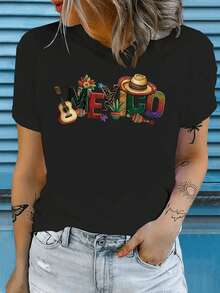 Women T-Shirts - Black - View 1