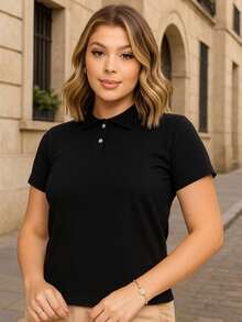 Women T-Shirts - Black - View 6
