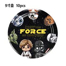Star Wars 61pcs Star Wars White Warrior Disposable Paper Plates, Party Supplies, Disposable Party Plates, Birthday Parties, Party Decoration Gifts, Star Wars Party Supplies, Including Plates, Napkins, Party Decoration Tablecloths, Birthday Party Decorations